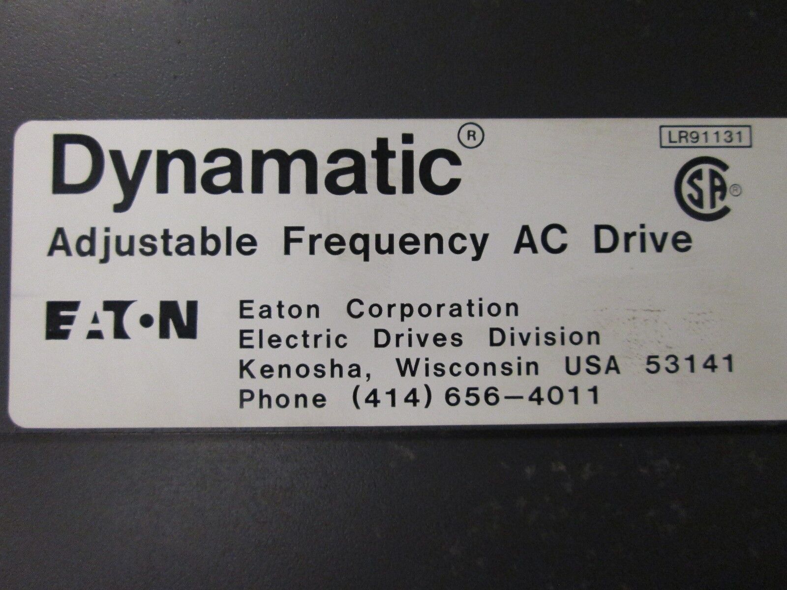 Eaton Dynamatic AC Drive AF-150302-0480 13-16-1003 3HP Used
