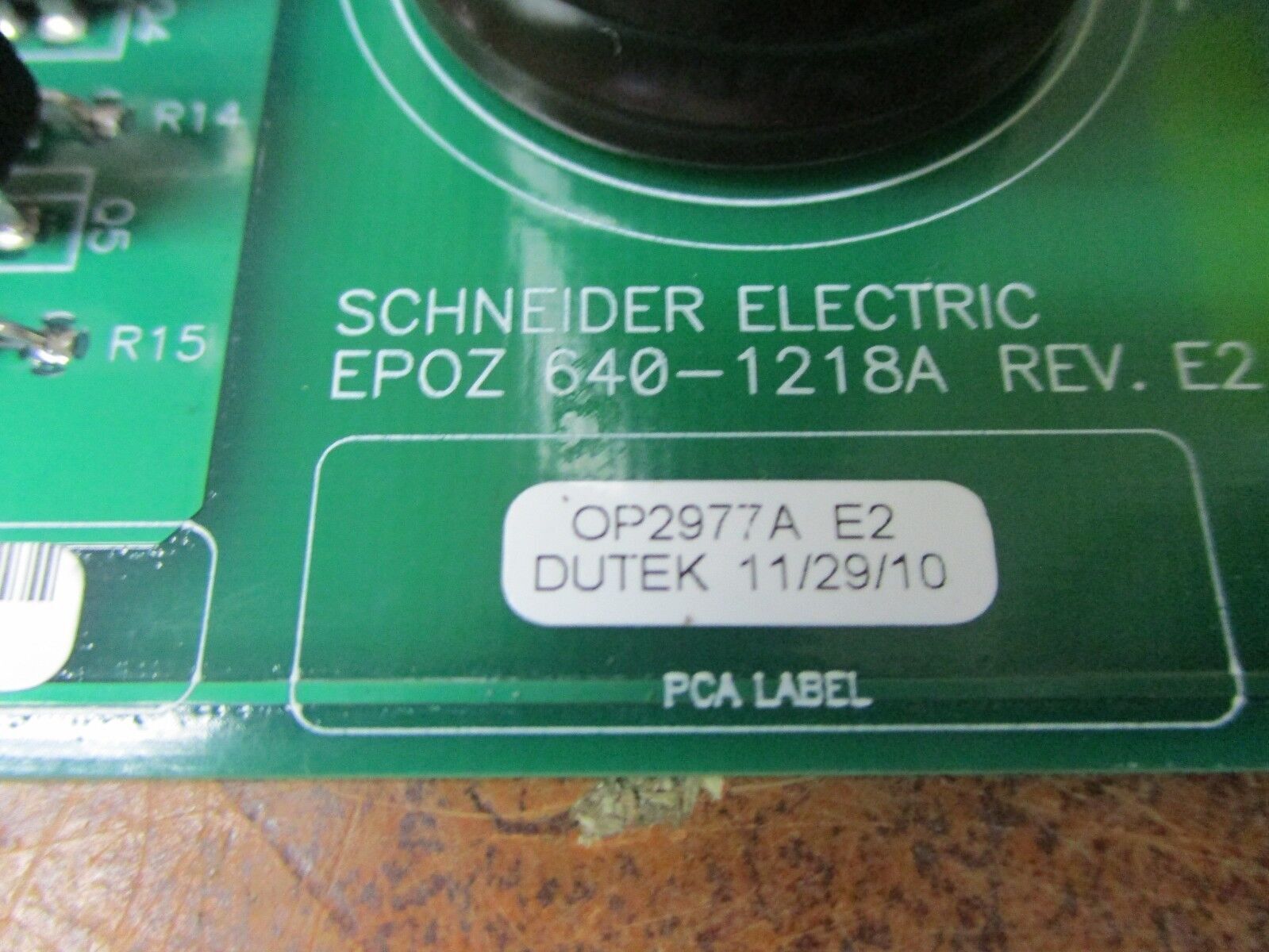 Schneider Electric EPOZ PCB 640-1218A Rev.E2 72-130059-77 Rev. X1 Used