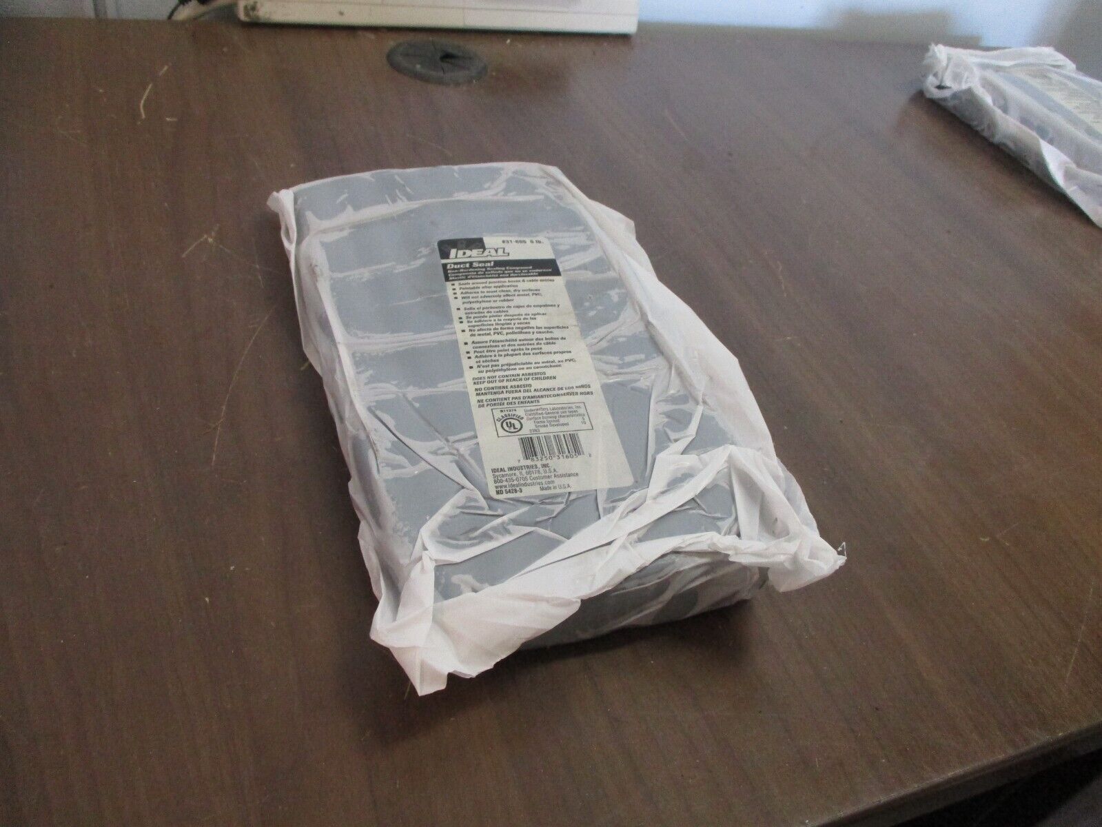 Ideal Duct Seal 31-605 Non-Hardening Sealing Compound 5lb Bag New Surplus