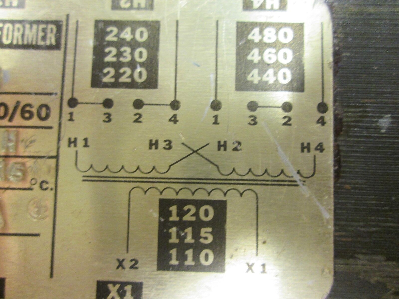 Jefferson Electric Machine Tool Transformer 636-1221 1.5KV Pri 240/480V Sec 120V