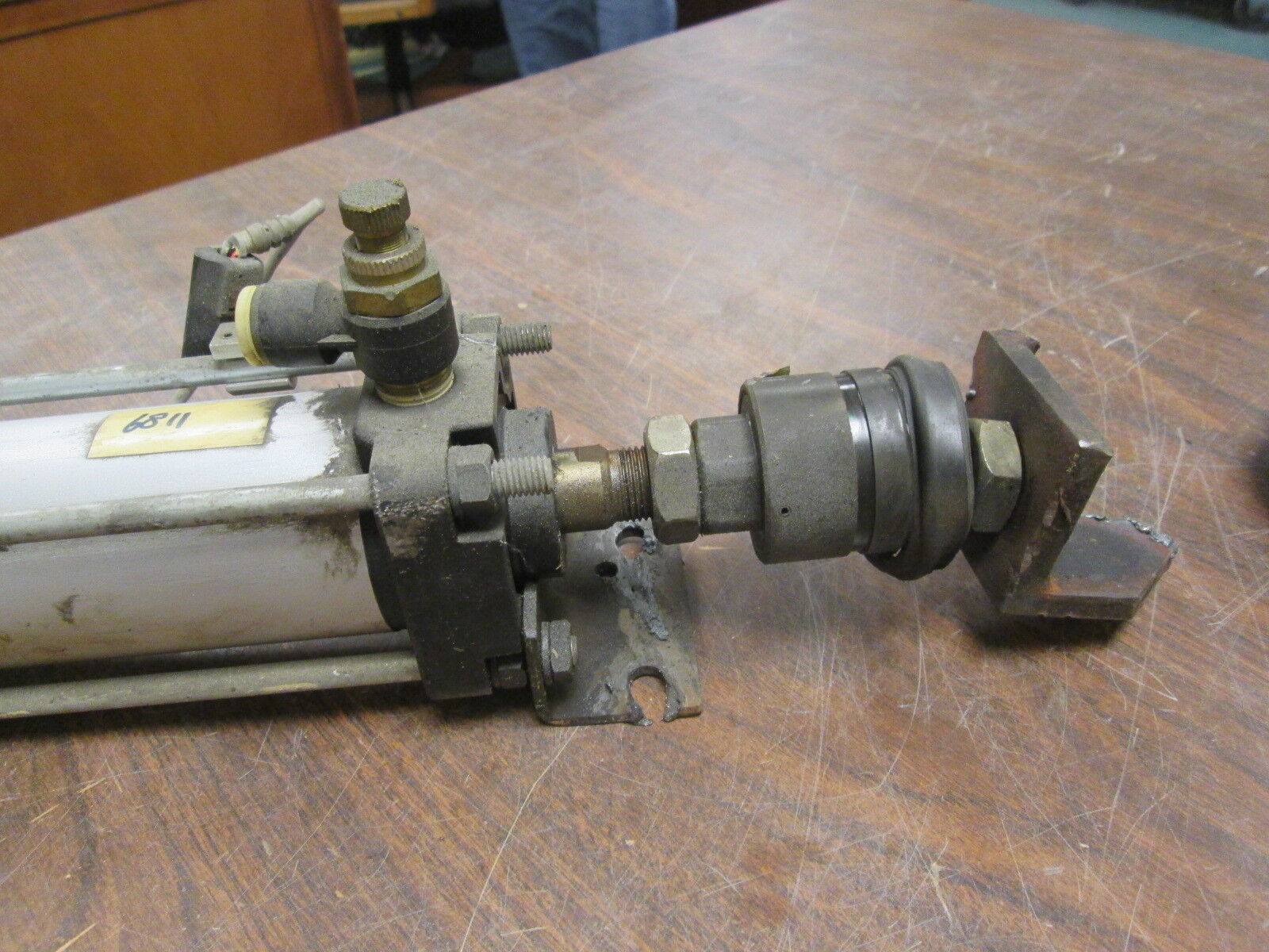 SMC Switch Air Cylinder CDA1 N50-500 Max Press: 9.9 kgf/cm² Used