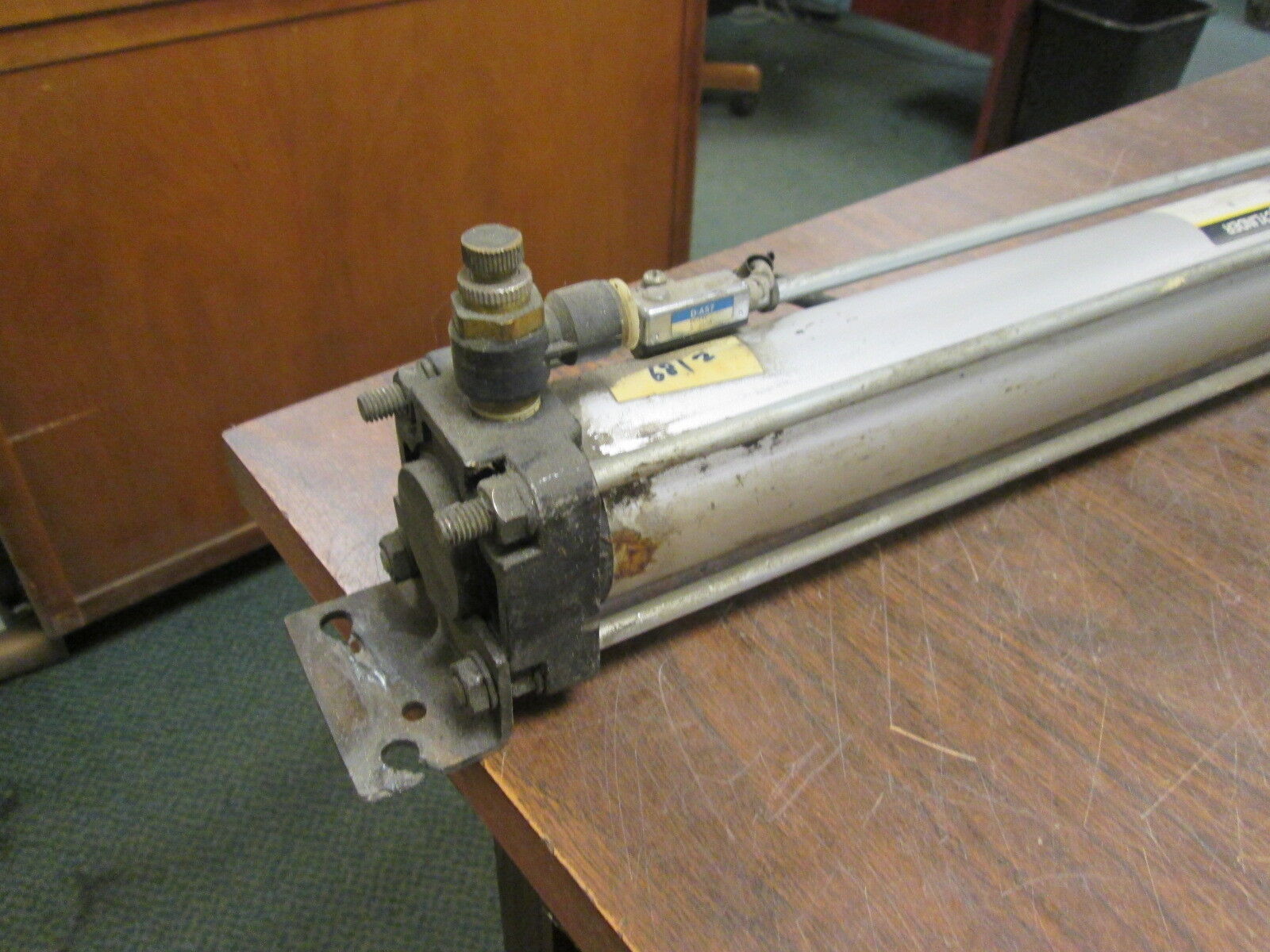 SMC Switch Air Cylinder CDA1 N50-500 Max Press: 9.9 kgf/cm² Used
