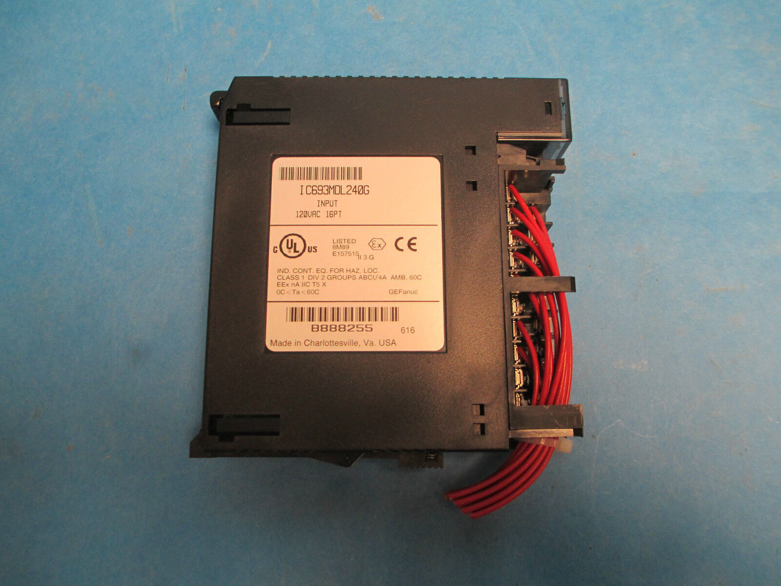 GE Fanuc Series IC693MDL240G Input 120VAC 16PT Module