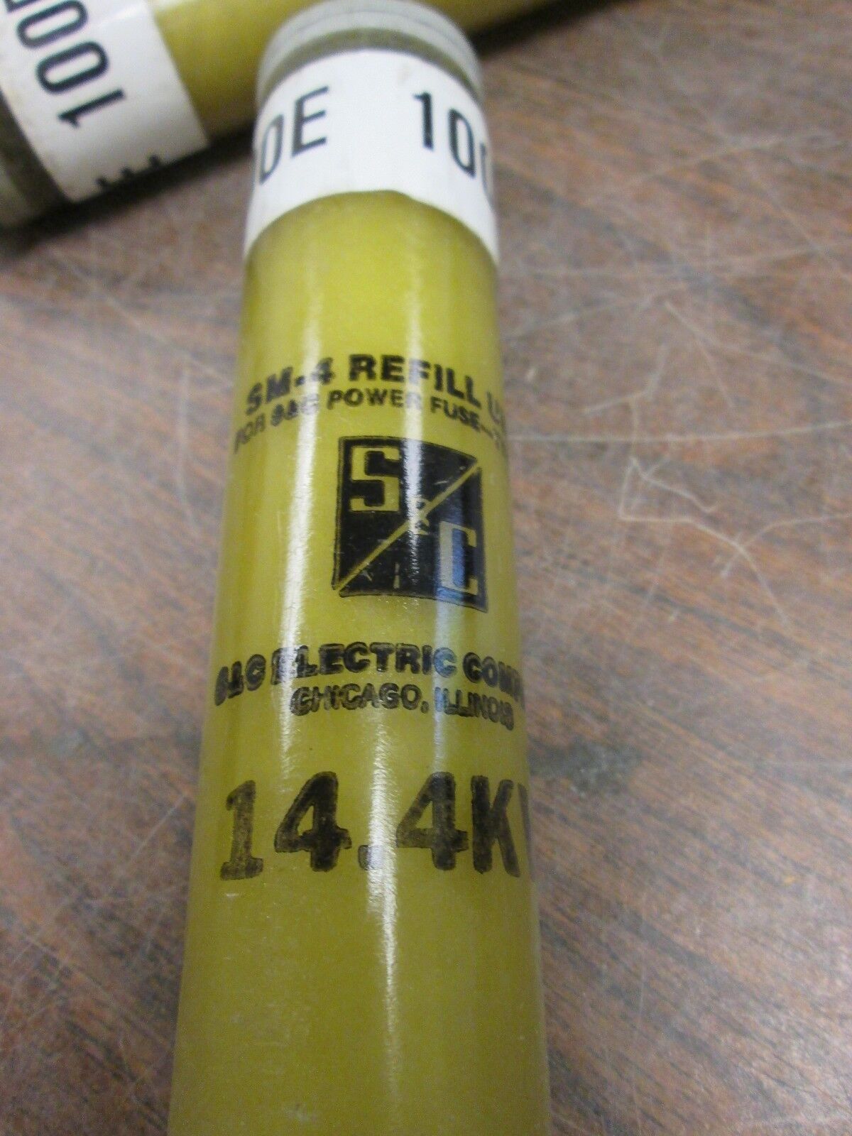 S&C SM-4 Power Fuse Refill Unit 122150R4 14.4KV 100A Lot of 3 Used