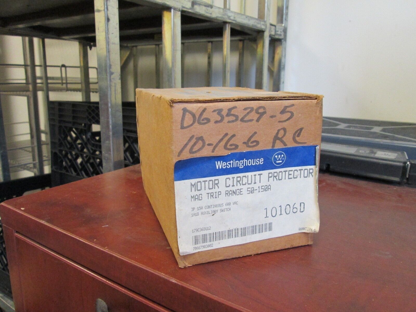 Westinghouse Motor Circuit Protector MCP03150R 15A 600V 3P New Surplus
