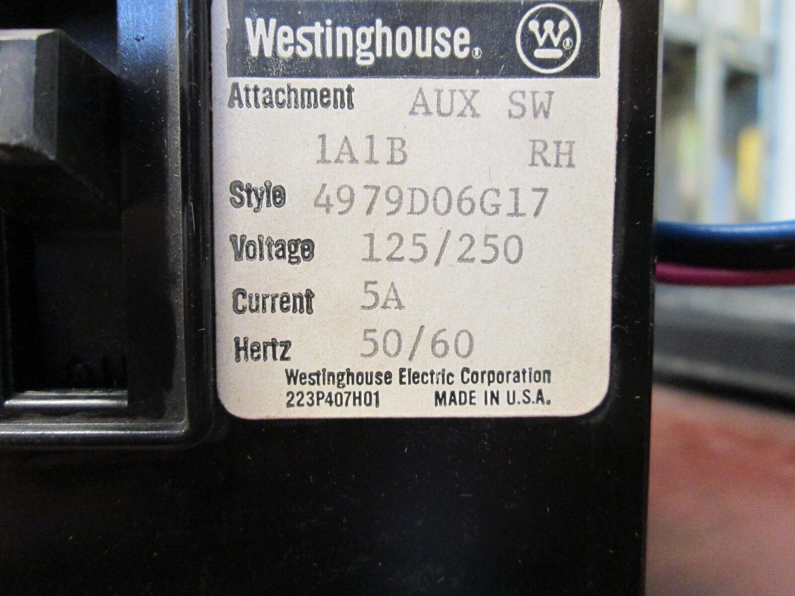 Westinghouse Motor Circuit Protector MCP03150R 15A 600V 3P New Surplus