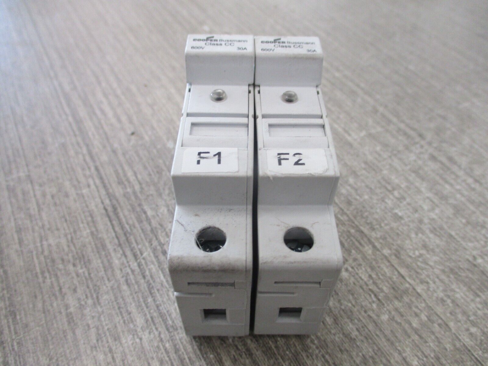 Cooper Bussmann Fuseholder CHCC1 30A 600V 1P *Lot of 2* Used