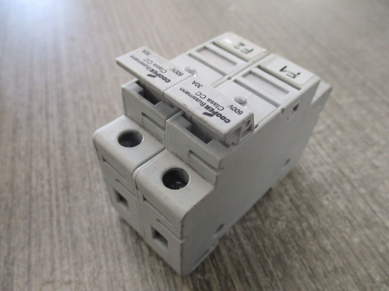 Cooper Bussmann Fuseholder CHCC1 30A 600V 1P *Lot of 2* Used