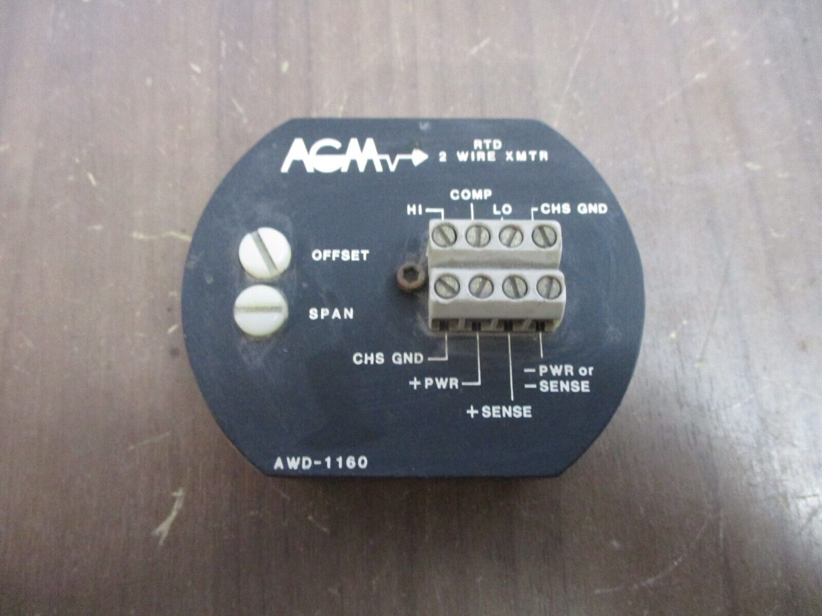 AGM AWD-1160 Thermocouple Transmitter HPM 4003-15 10 ohms Input: 50-200°F Used
