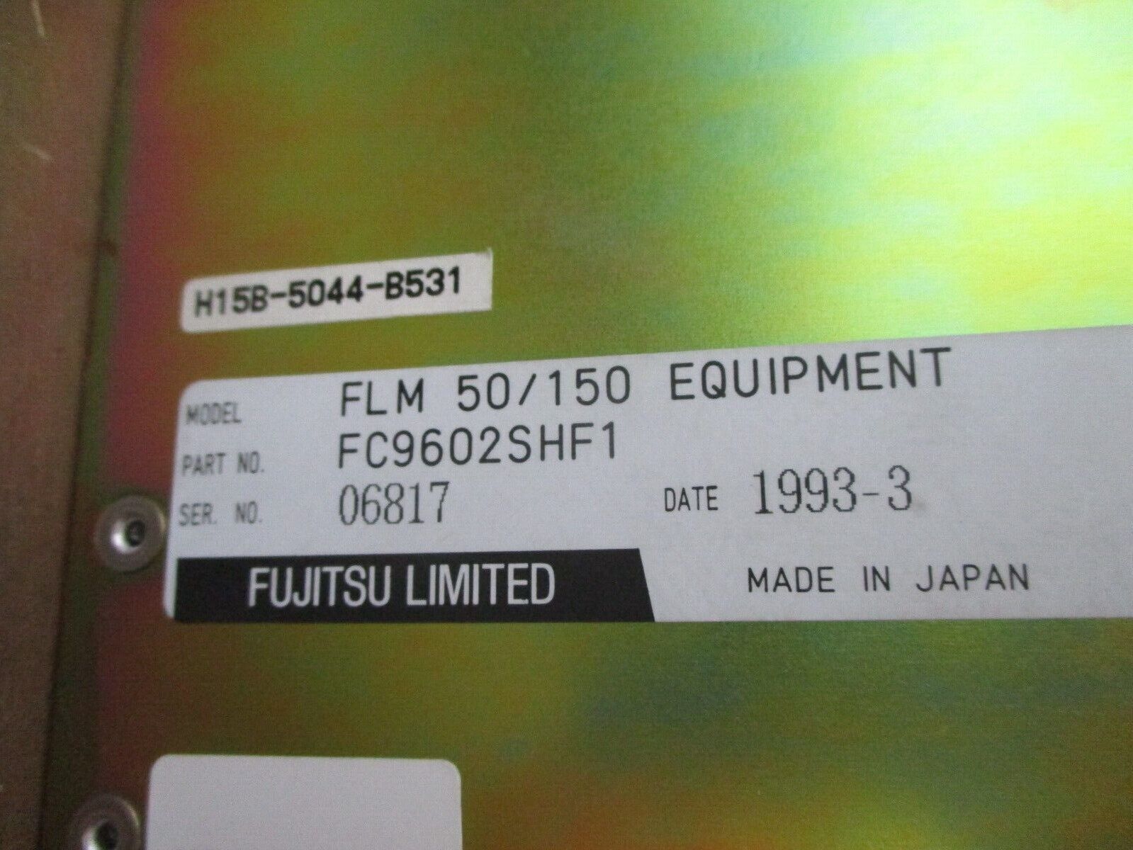 Fujitsu FLM 50/150 Rack FC9602SHF1 Used