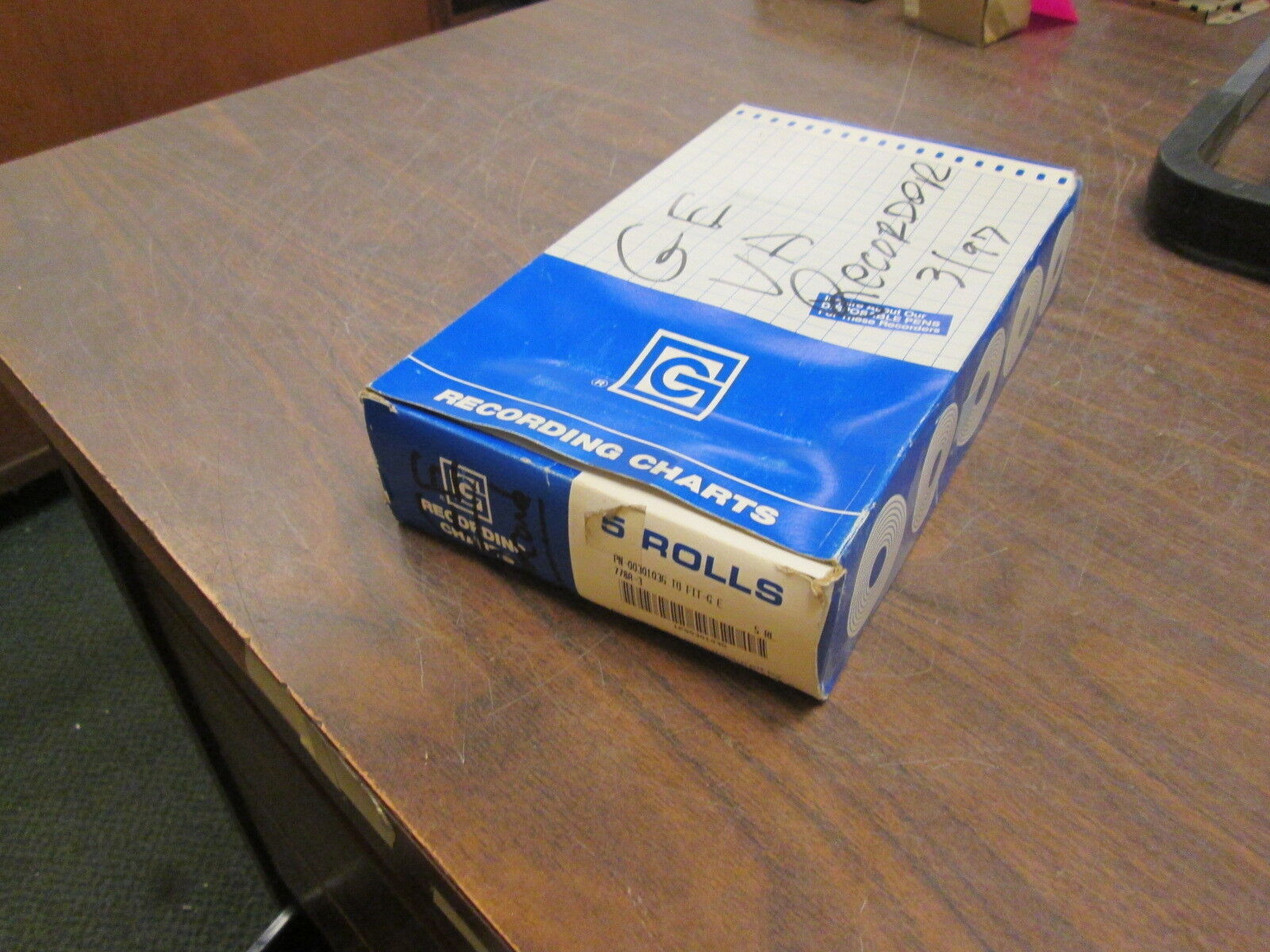 Graphic Controls Recording Charts 0030103G TO FIT-G E 5 Rolls New Surplus