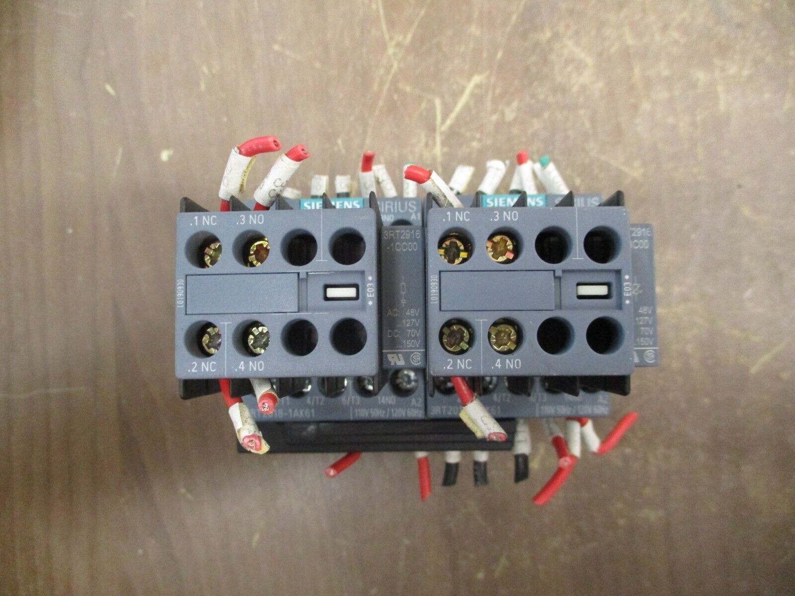 Siemens Reversing Contactor 3RT2018-1AK61 120V Coil 16A 600V Used