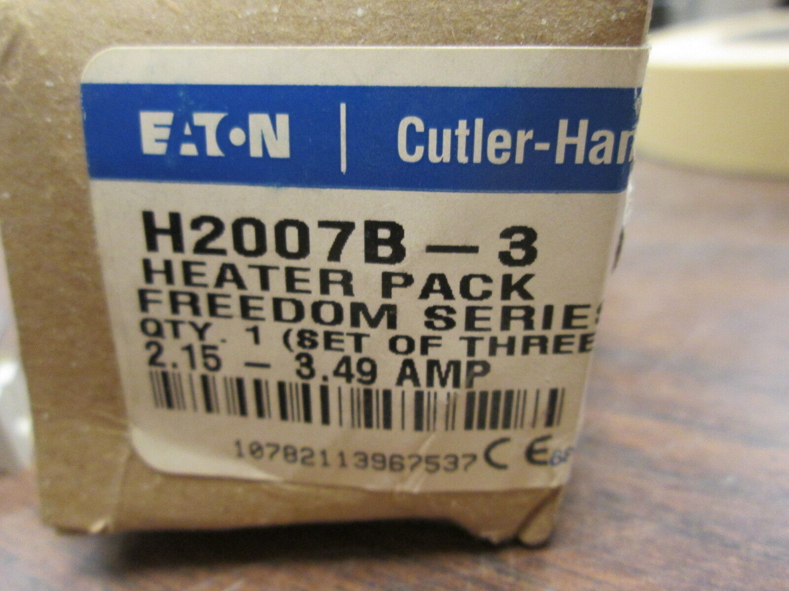 Eaton Heaters H2007-3 2.15-3.49A *Set of 3* New Surplus