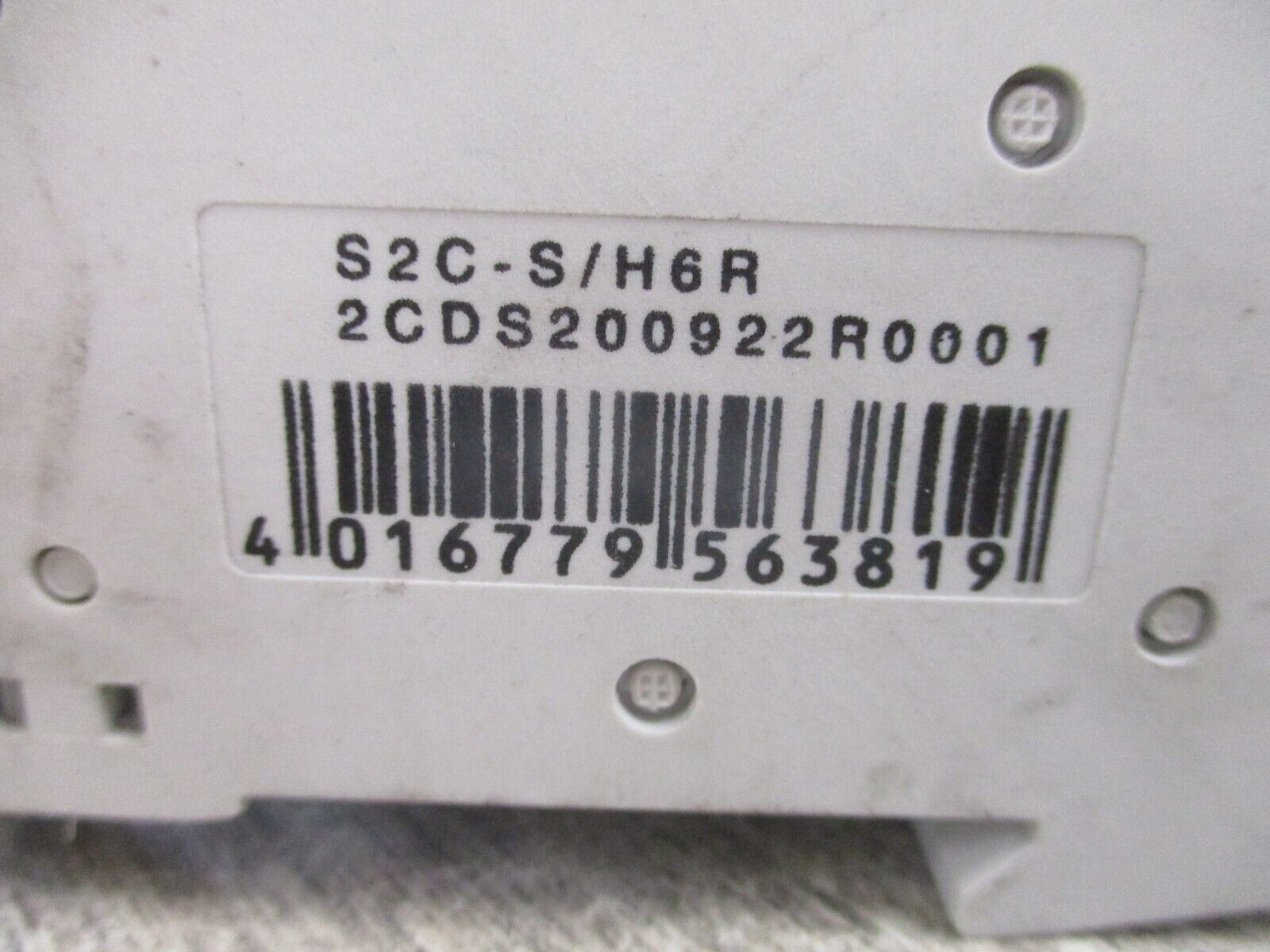 ABB Circuit Breaker S 202 C63 63A 400V 3P w/ Aux Contact Used