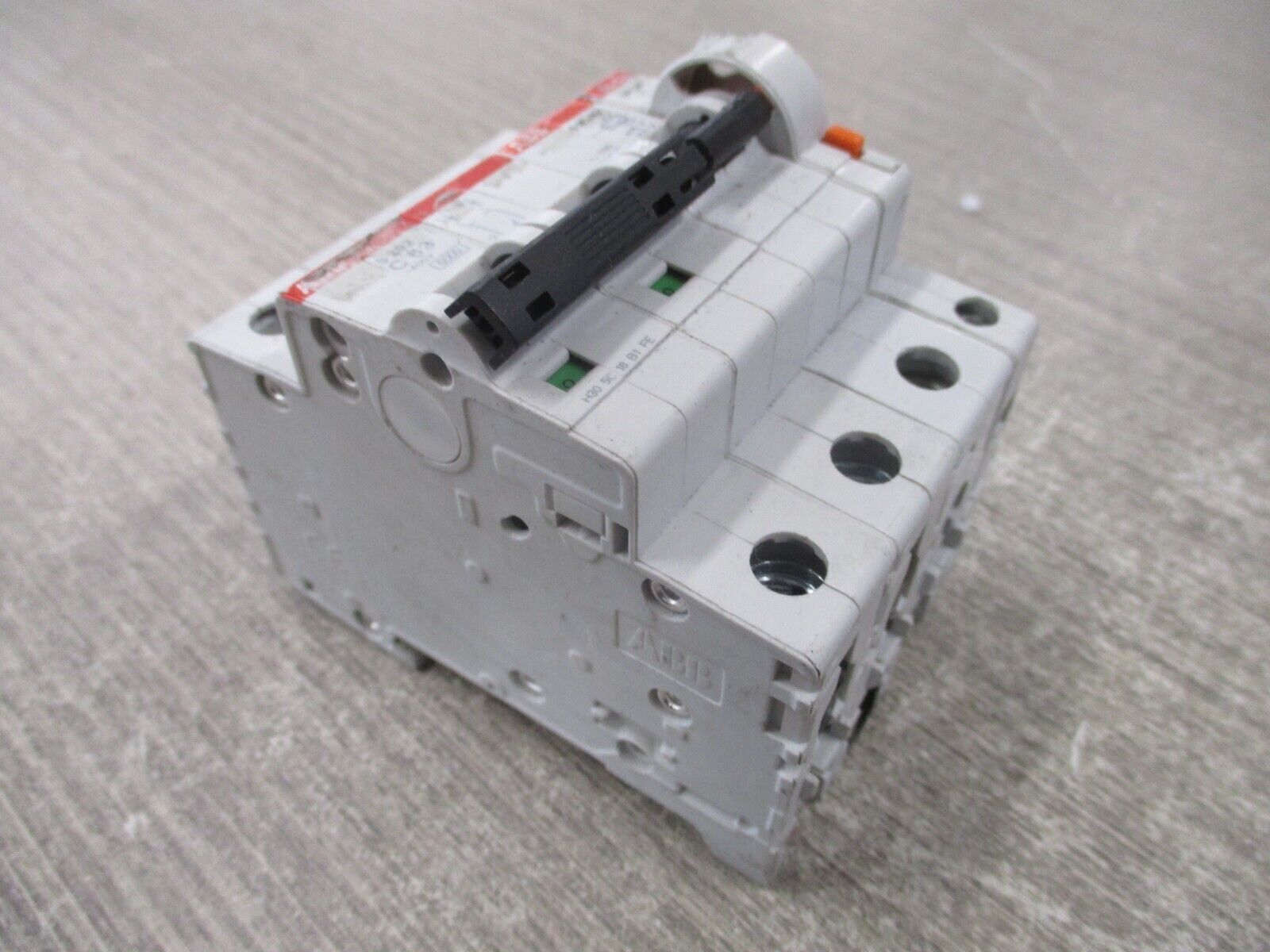 ABB Circuit Breaker S 202 C63 63A 400V 3P w/ Aux Contact Used