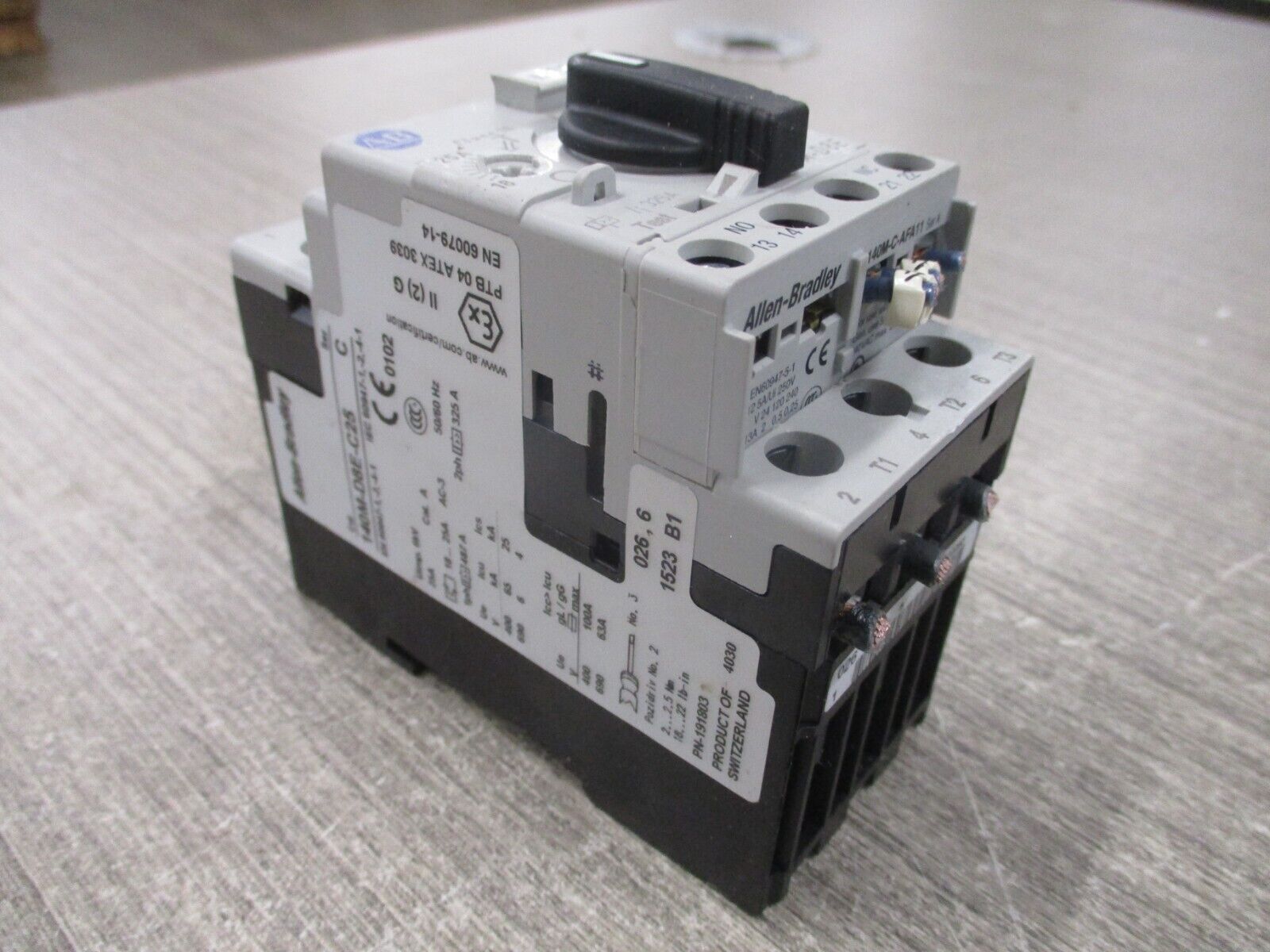 Allen-Bradley Manual Motor Protector 140M-D8E-C25 Ser. C Trip : 18-25A Used