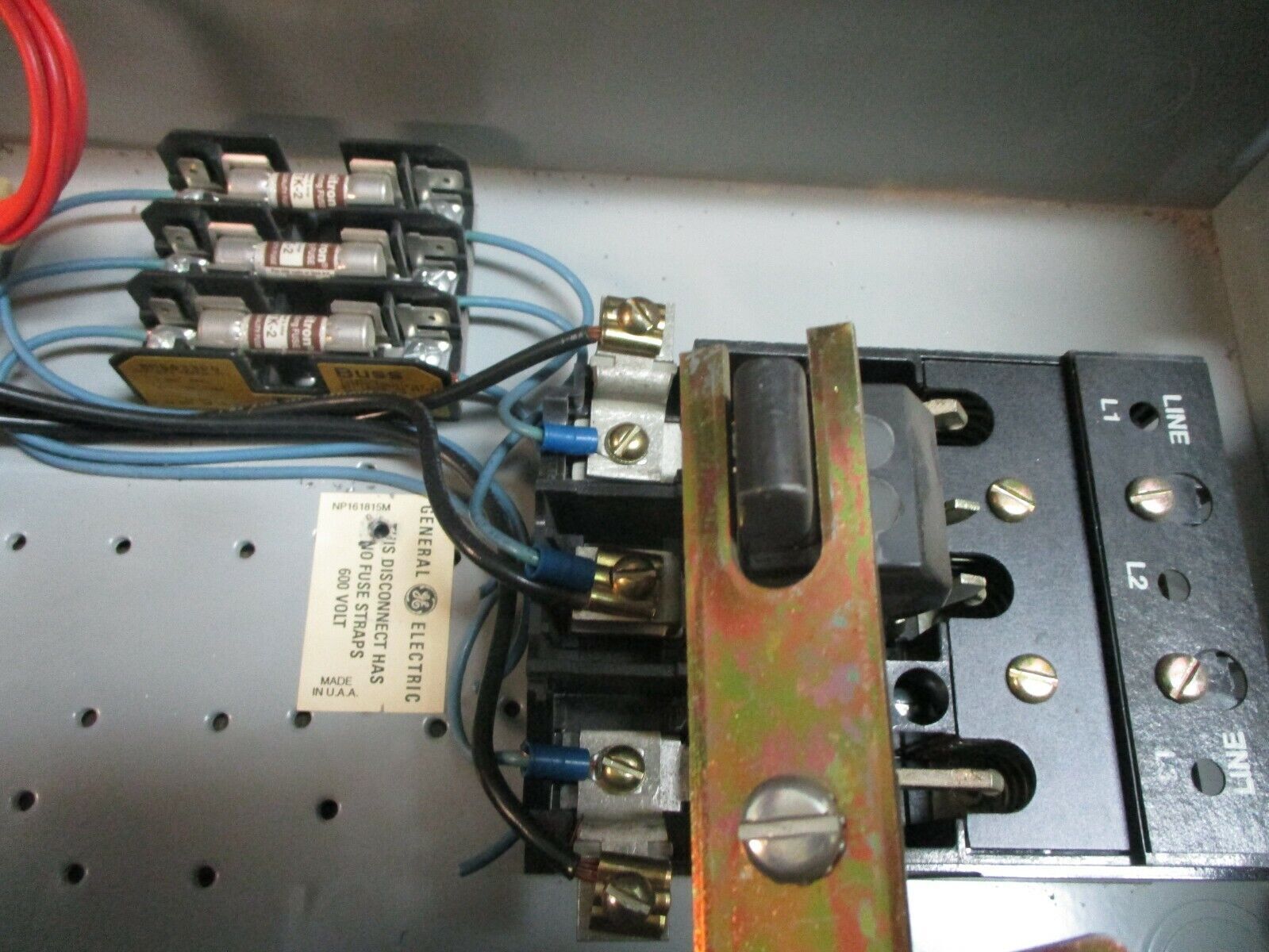 GE Non-Fusible Size 0 Combination CR308B1041AABSLR 115-120V Coil 18A 600V Used