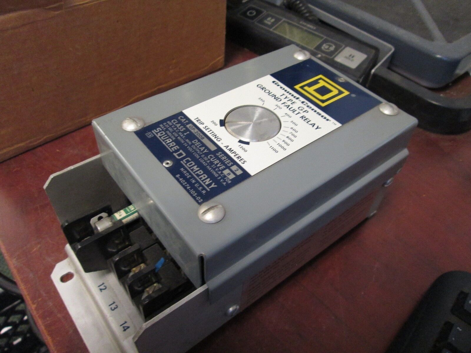 Square D Ground-Censor Ground Fault Relay GP-200B 200-1200A Trip Used