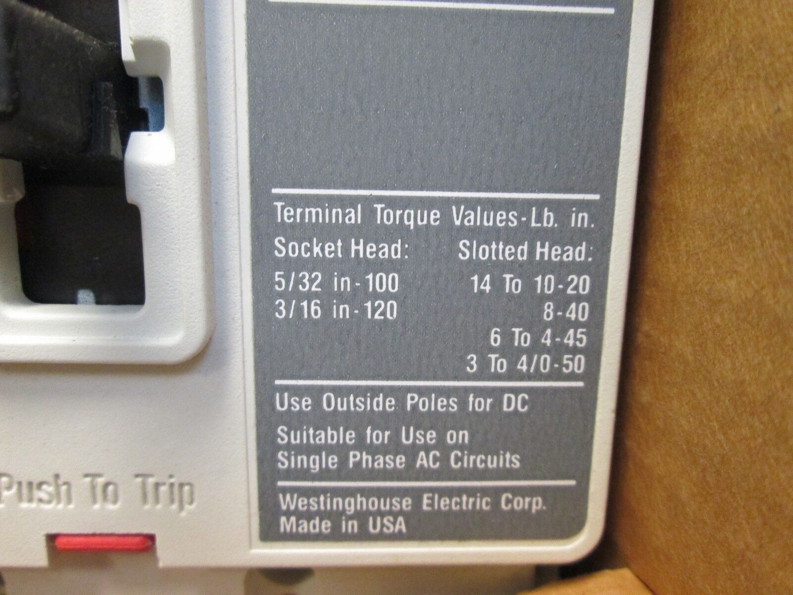Westinghouse Motor Circuit Protector HMCP003A0C 3A 600V 3P New Surplus