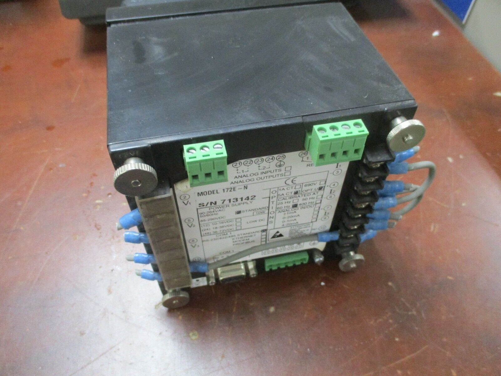 Satec Power Analyzer 172E-N / PM172E 90-264VAC 50/60Hz 85-290VDC Used