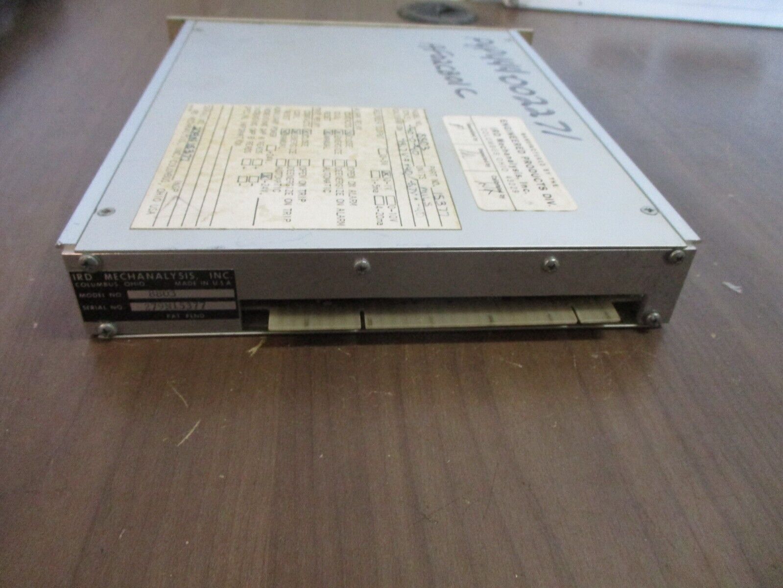 IRD Mechanalysis 8803 Spindle Position Monitor 15377 Output: 0-1V