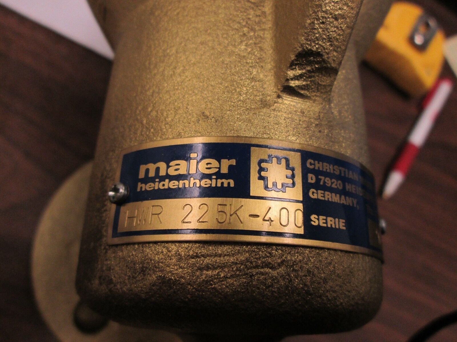 Maier Rotary Joint / Union HWR225K-400 9/92 New Surplus