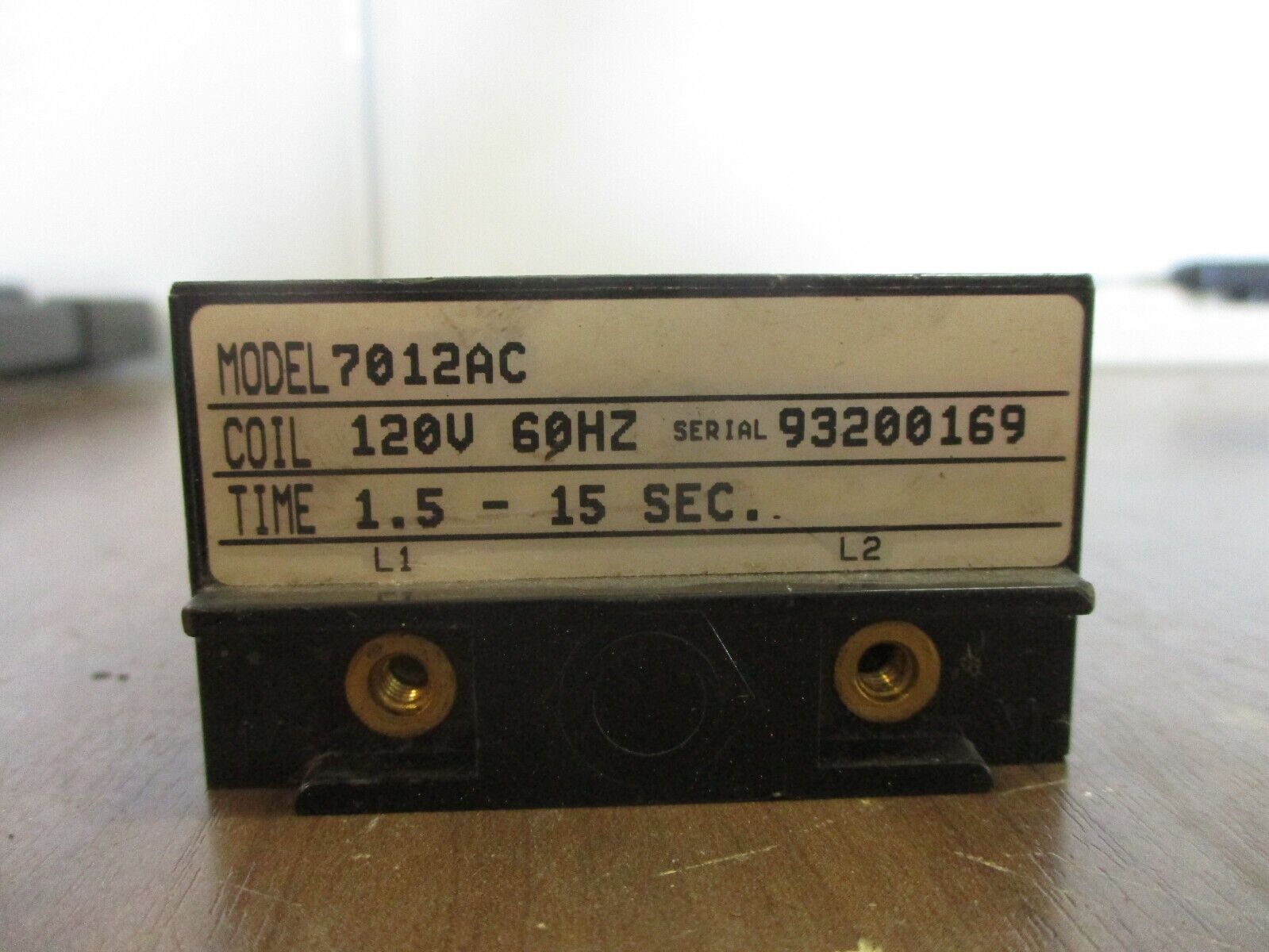 Agastat Timer Coil 7012AC 120V 60Hz *Cracked Corner* Used