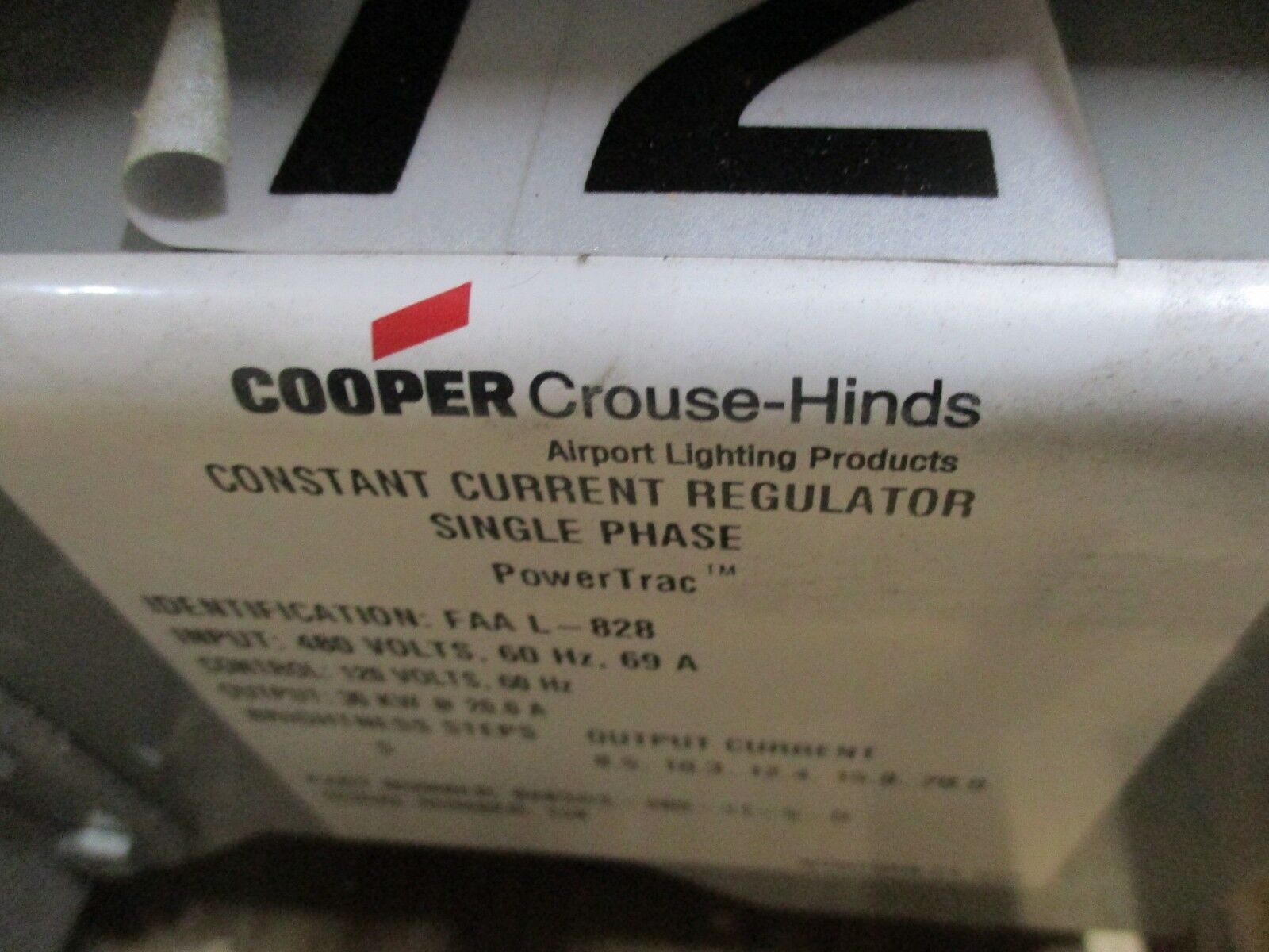 Cooper Crouse-Hinds PowerTrac Constant Current Regulator 828SGS-480-31-5-D