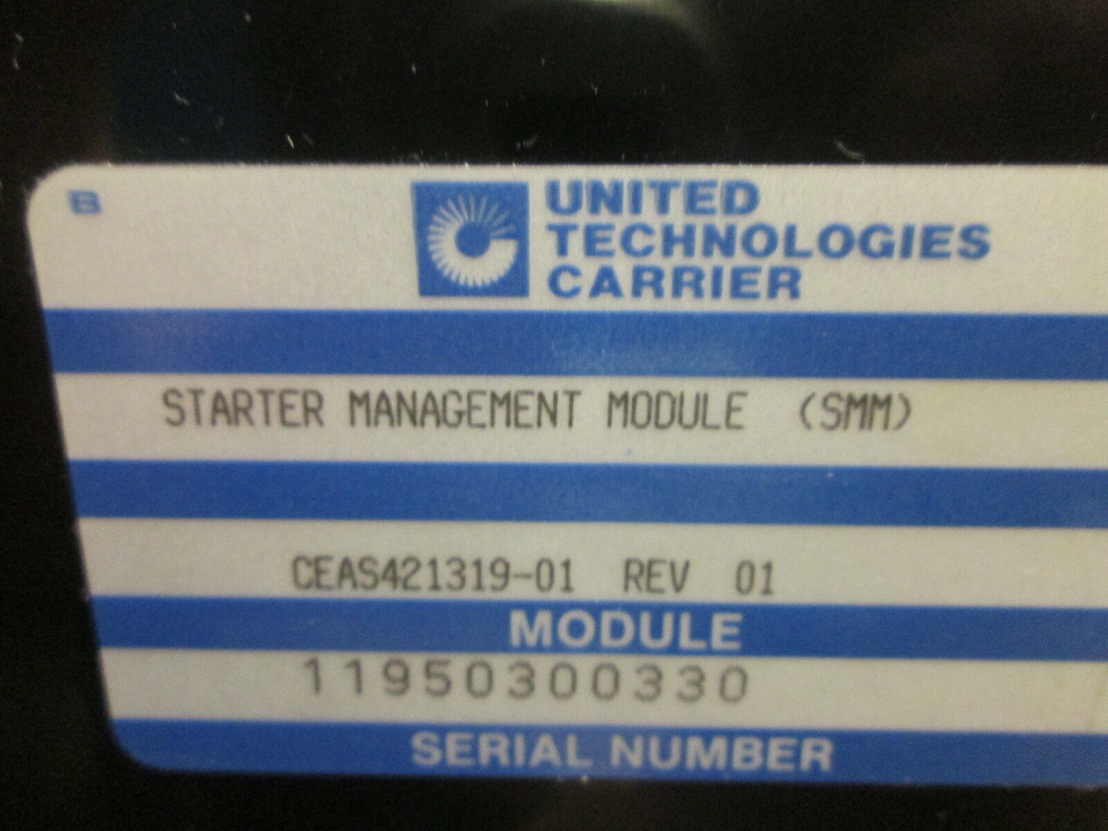 United Technologies Carrier Starter Management Module CES0121319-01 Used