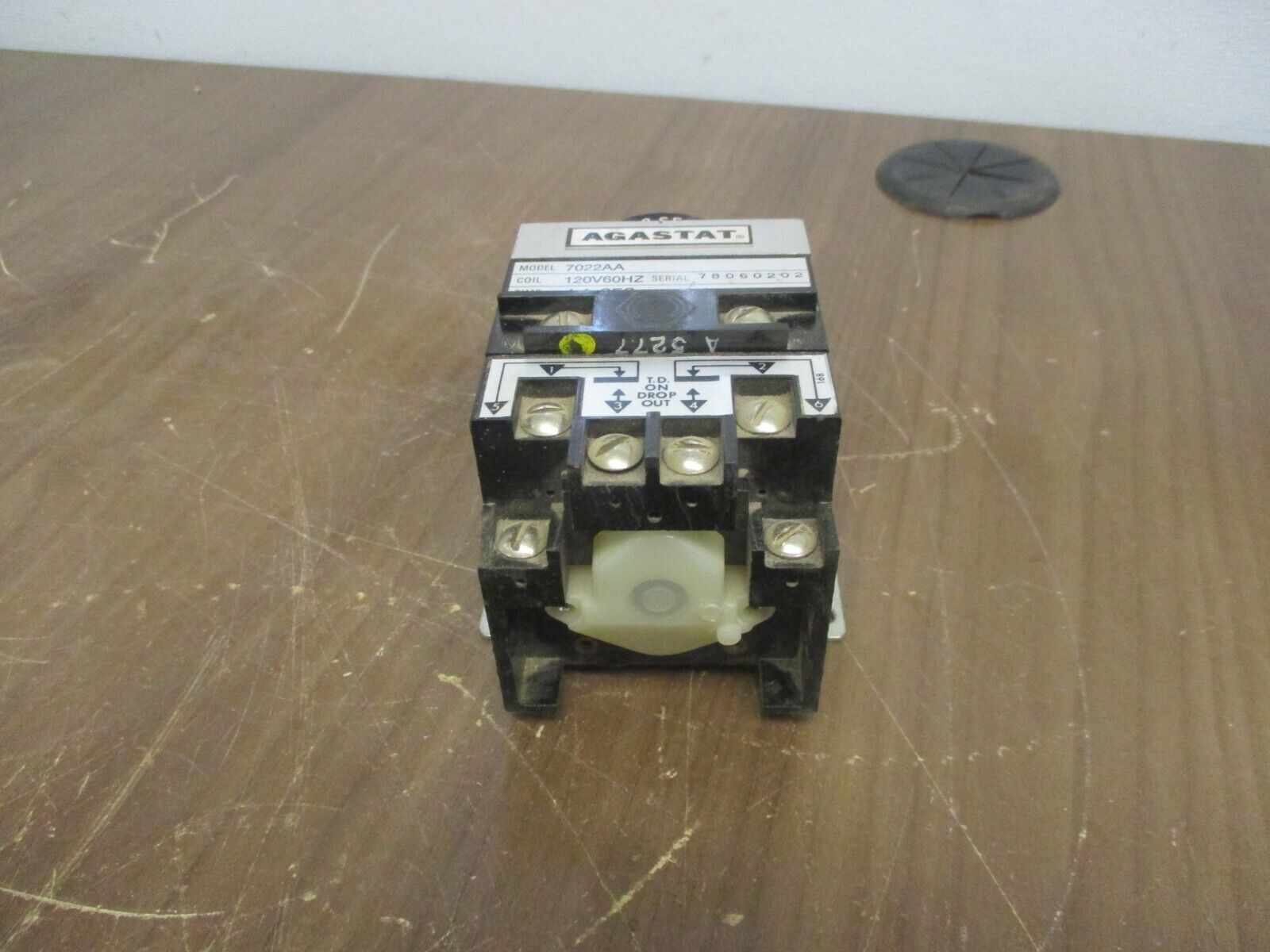 Agastat Timer 7022A Time: 0.1-1sec 120V Coil Used *Chipped Terminal*