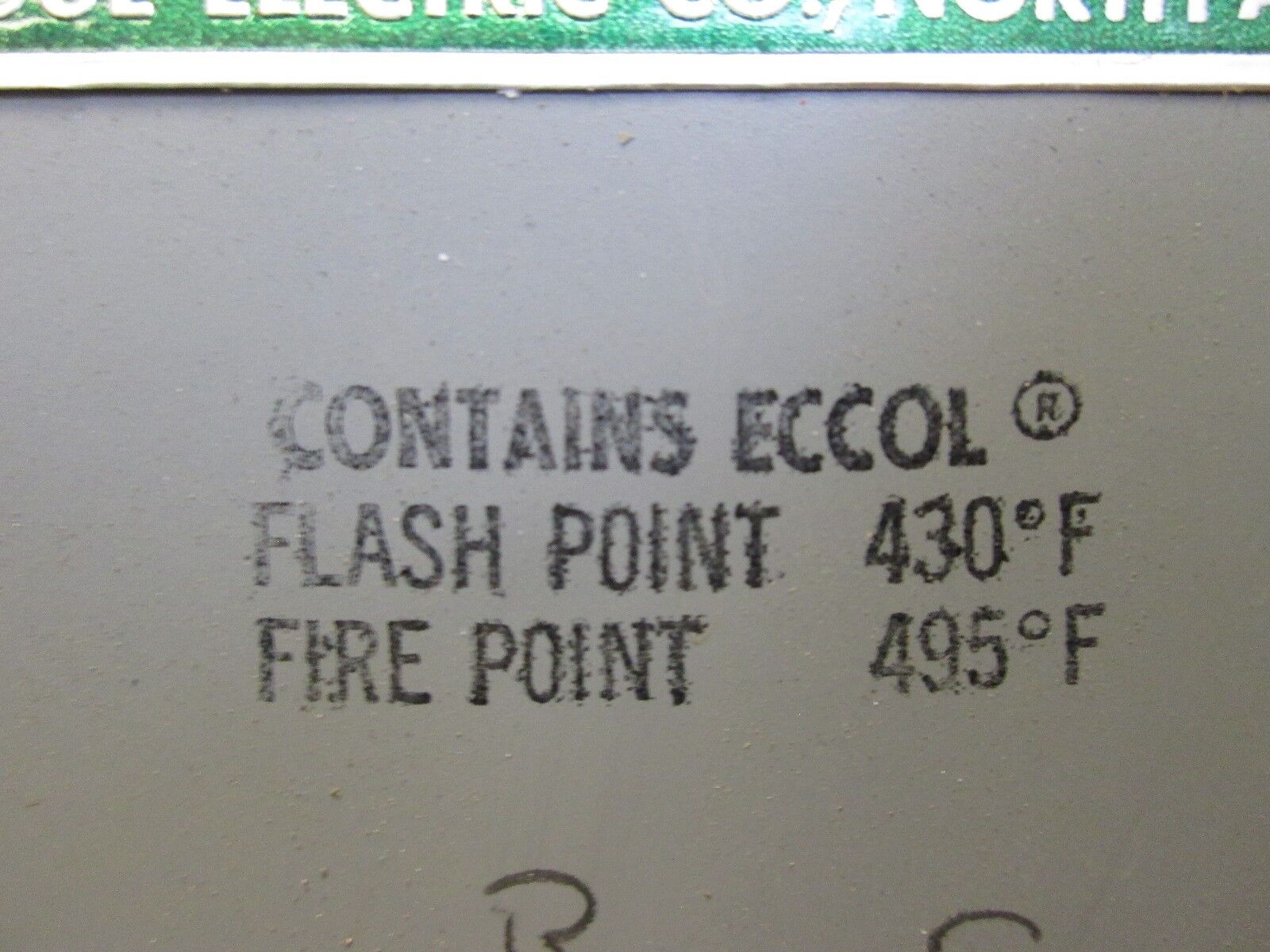 Eccol Unipak Power Capacitor 1543CEU 480V 15 KVAR 3Ph 60Hz Used