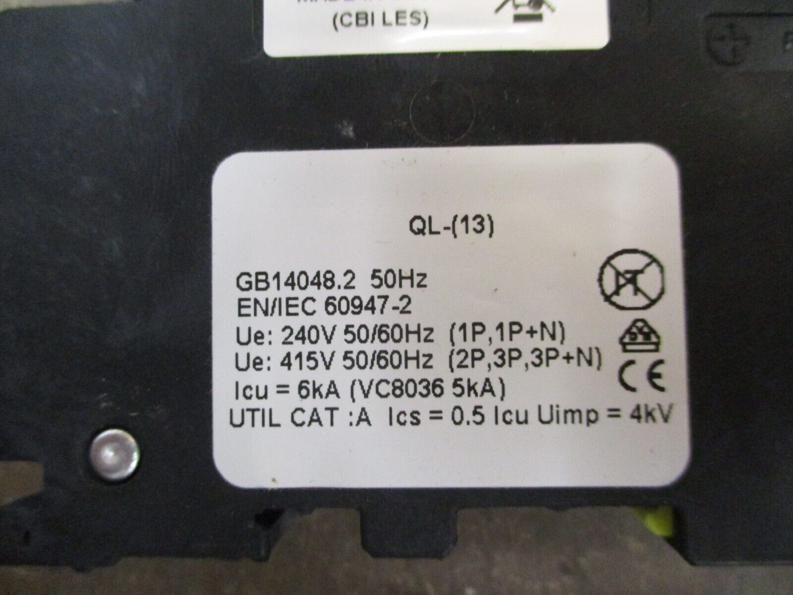 CBI Circuit Breaker QL-1(13) 15A 120/240V 1P Used