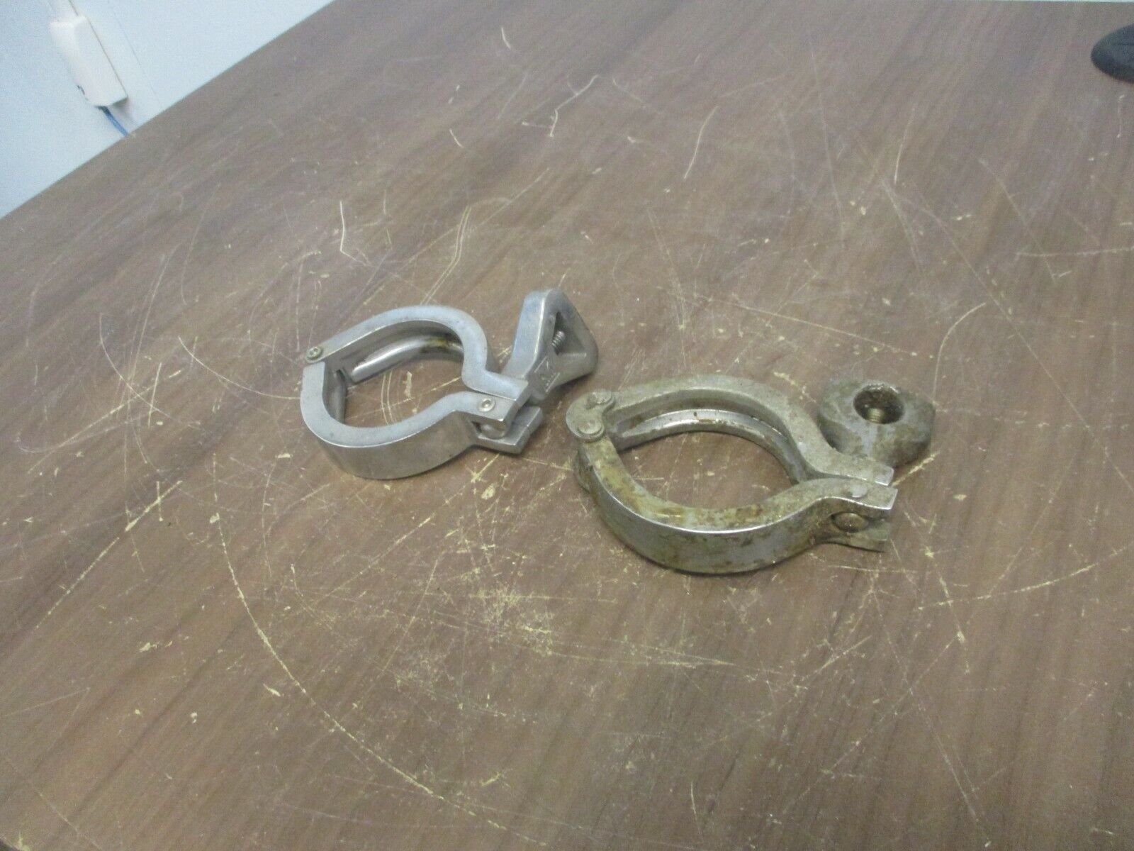 Misc. Brand Stainless Steel Sanitary Clamp Size: 2" Used **Lot of 2**
