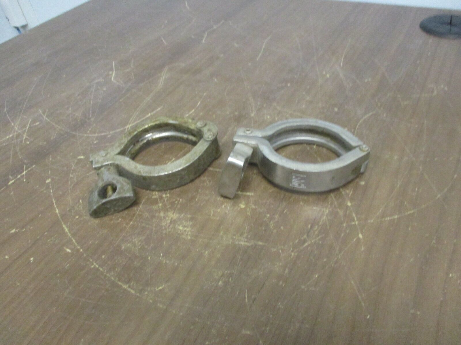 Misc. Brand Stainless Steel Sanitary Clamp Size: 2" Used **Lot of 2**