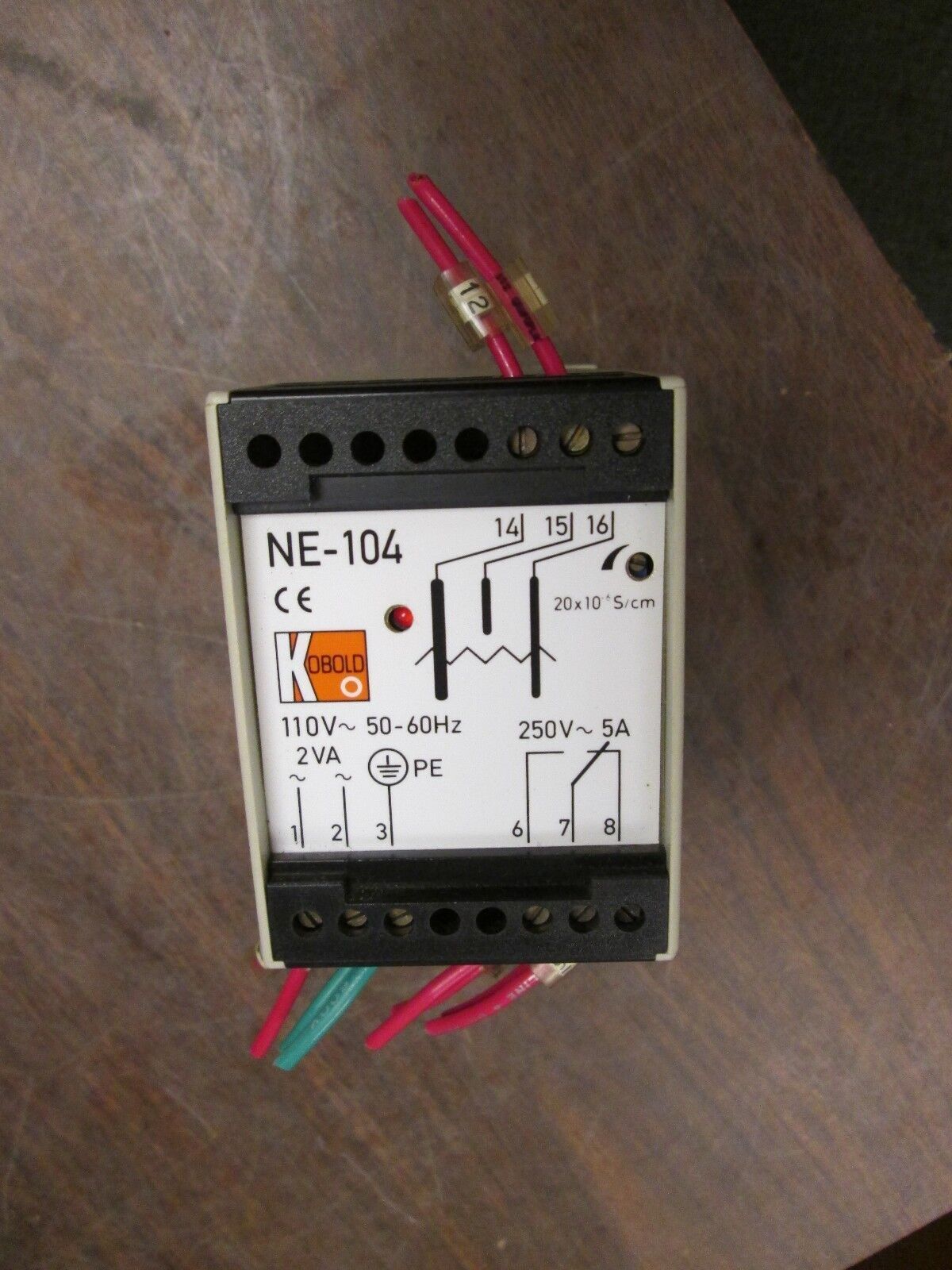 Kobold Electrode Relay NE-104 110V 50-60Hz Used