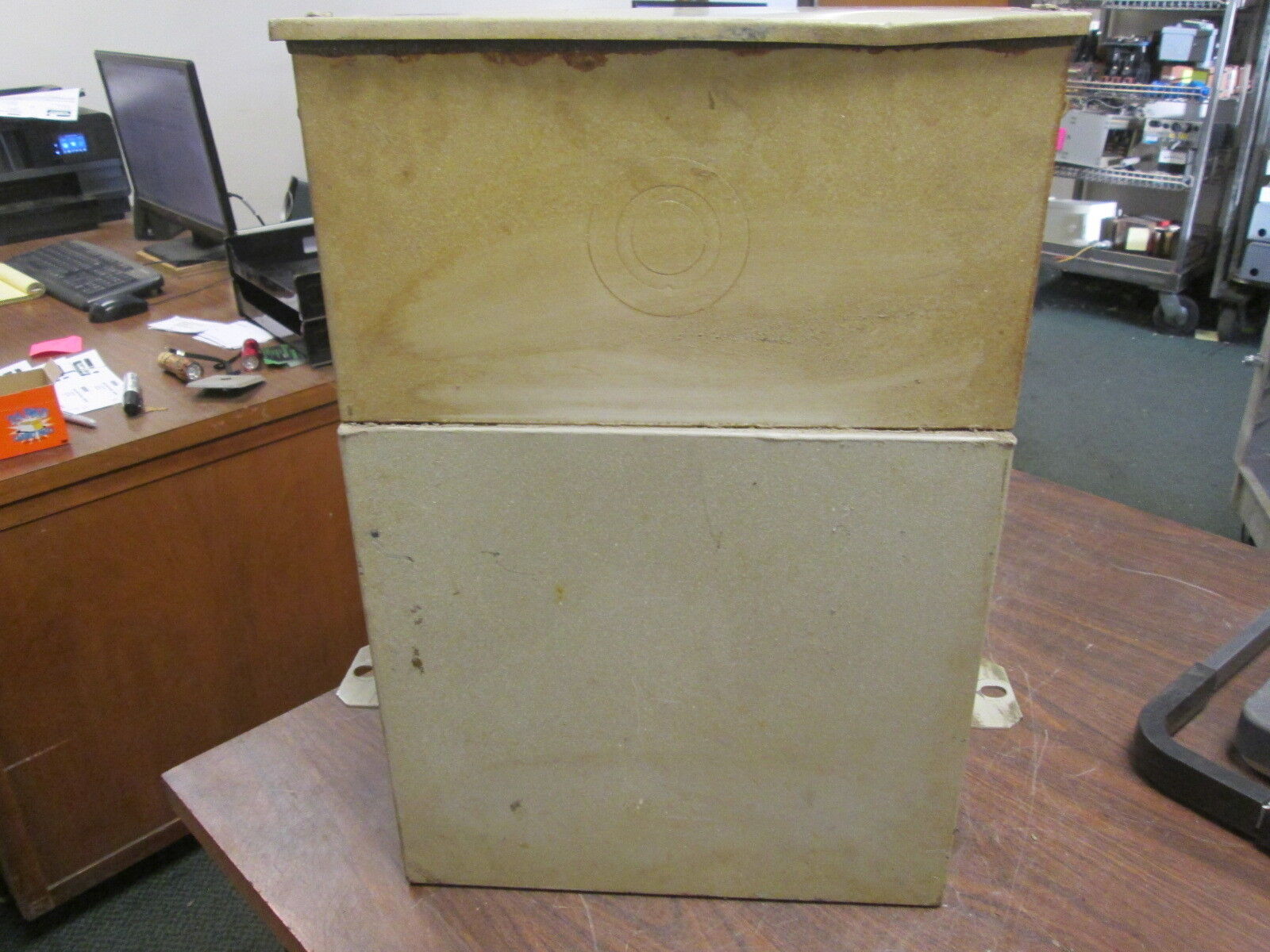 GE Dielektrol Capacitor 55L346KD 25KVAR 480V 3Ph 60Hz Used