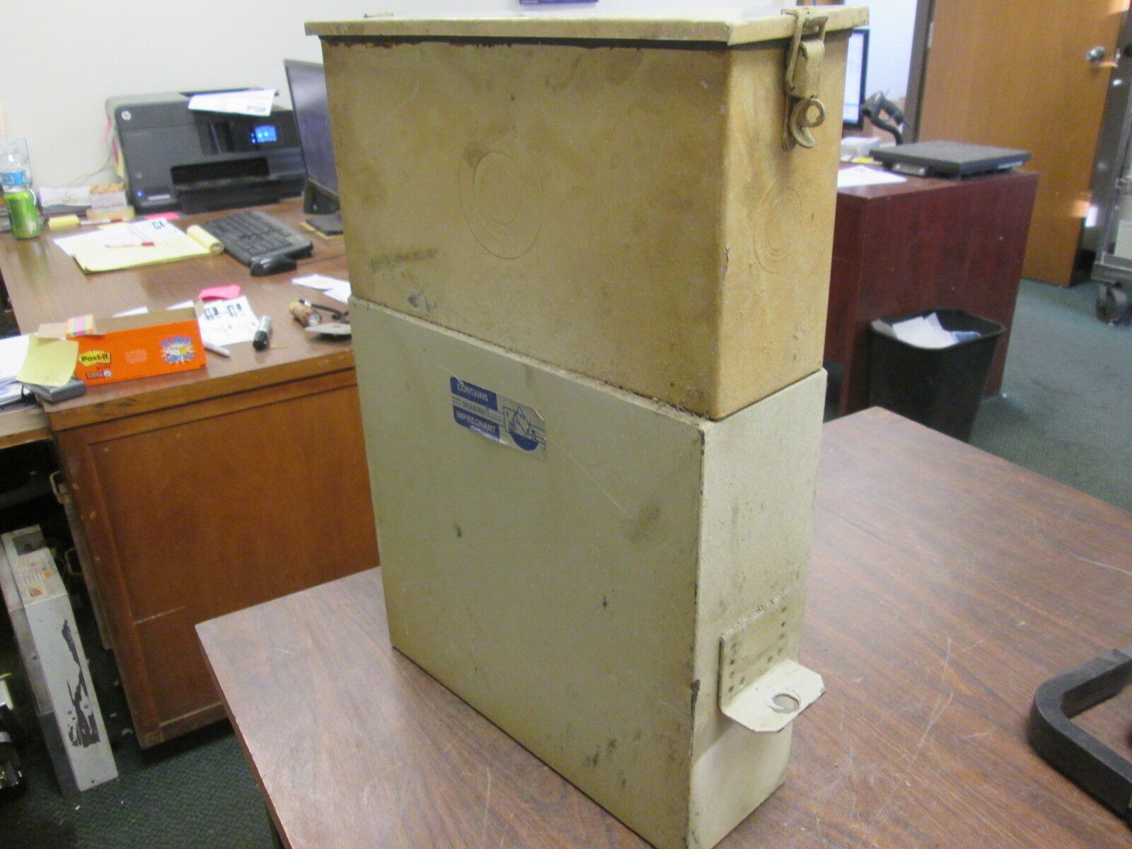 GE Dielektrol Capacitor 55L346KD 25KVAR 480V 3Ph 60Hz Used