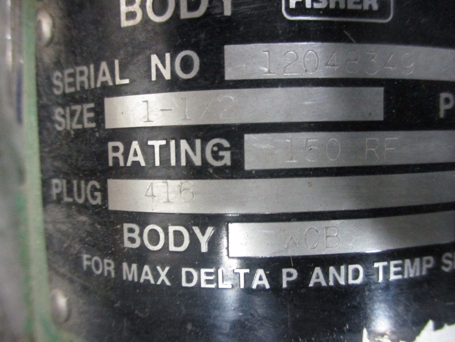 Fisher Diaphragm Control Valve w/ Positioner 667 / EZ Used