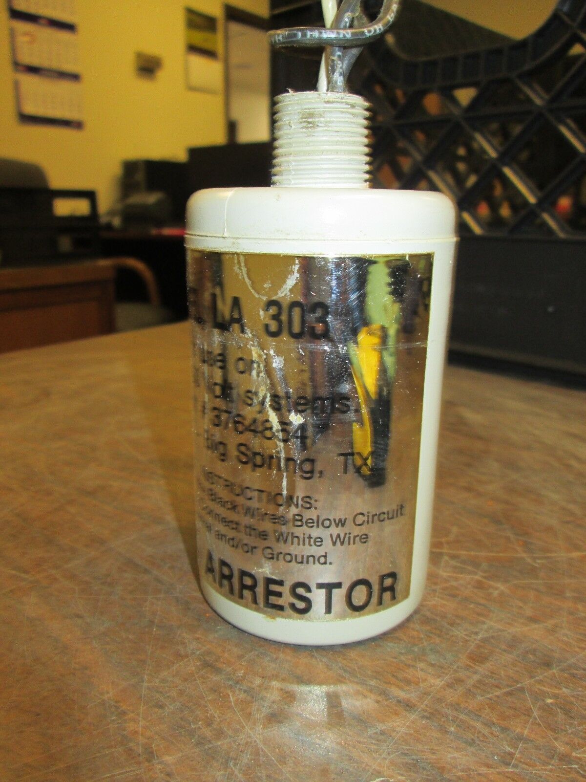 Delta Lighting Arrestor LA 303 For use on NEMA 250V systems Used