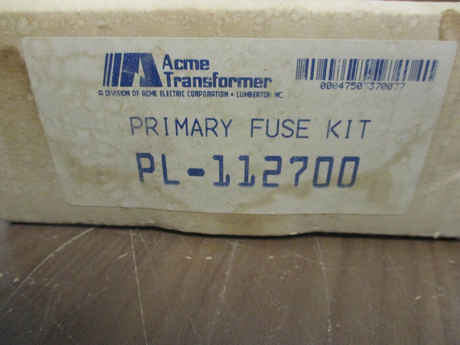 Acme Transformer Primary Fuse Kit PL-112700 New Surplus