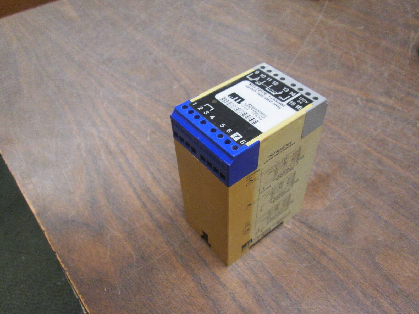 Measurement Technology Switch Operated Relay MTL2210B 1-Channel 120VAC Used