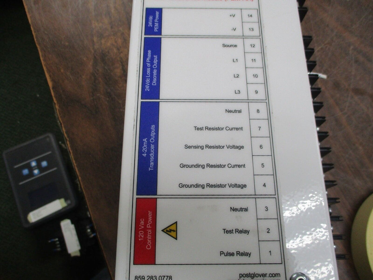 Post Glover Pulser Electronics Module PEM-AA Control: 240/480/600V Used