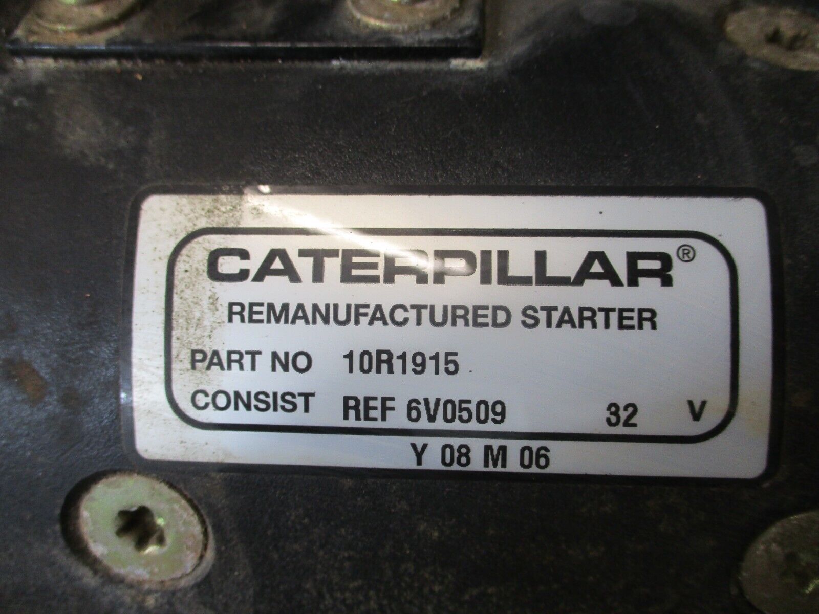 Caterpillar Starter 10R1915 Used
