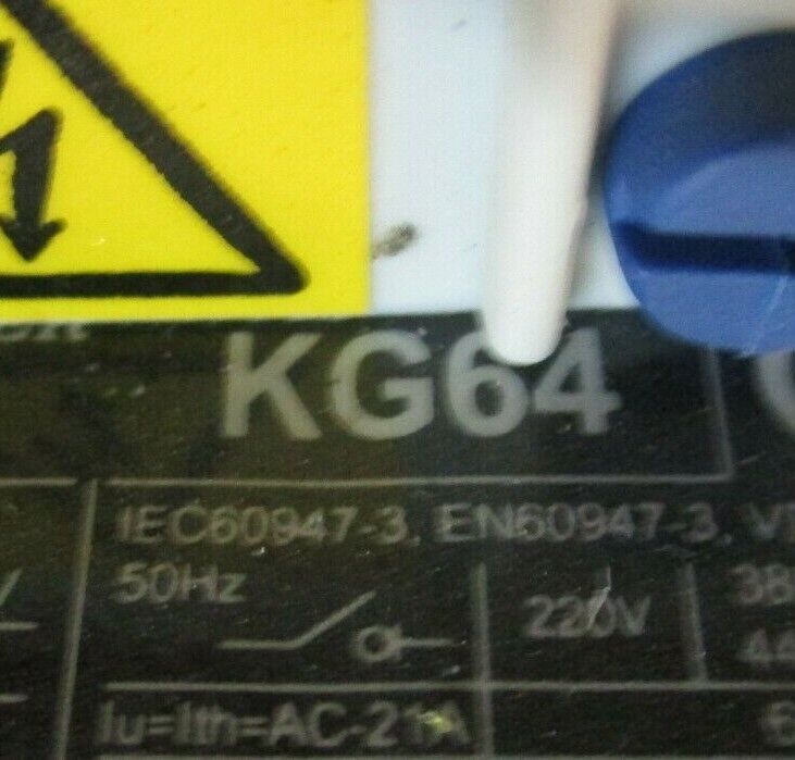 Kraus & Naimer Disconnect Switch KG64 60A 600V *No Handle* *No DIN Rail Mount*