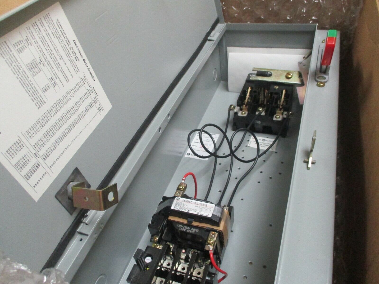 GE Size 0 Combination CR308BT021A1DAAAA 115-120V Coil New Surplus