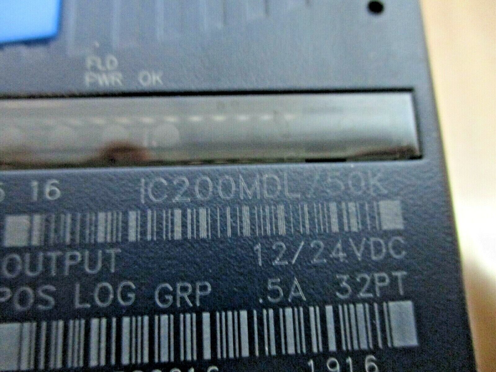 GE VersaMax Discrete Output Positive Logic Module IC200MDL750K 32PT 12/24VDC