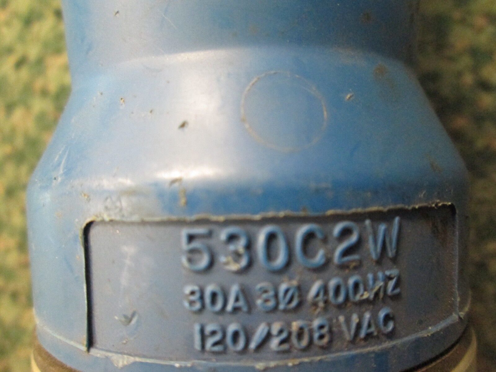 Hubbell Connector 520C2W 30A 120/208V 4P 5W Watertight 3Ph Open End Used