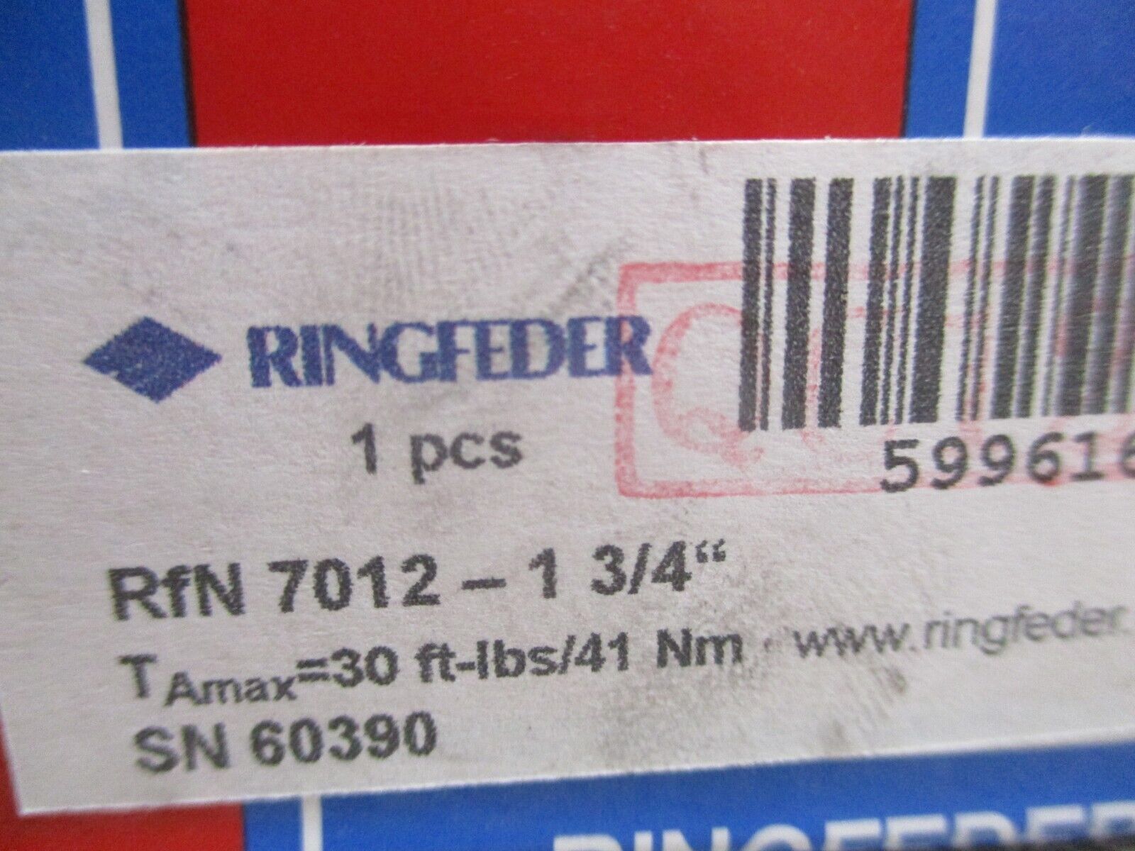 Ringfeder Locking Assembly RfN 7012 1 3/4" New Surplus