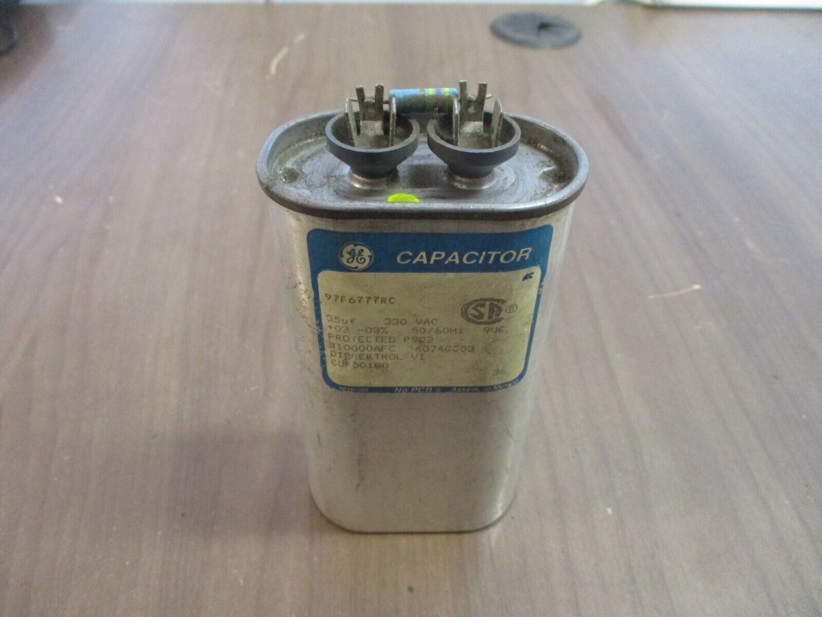 GE Capacitor 97F6777RC 35uF 330VAC 50/60Hz Used