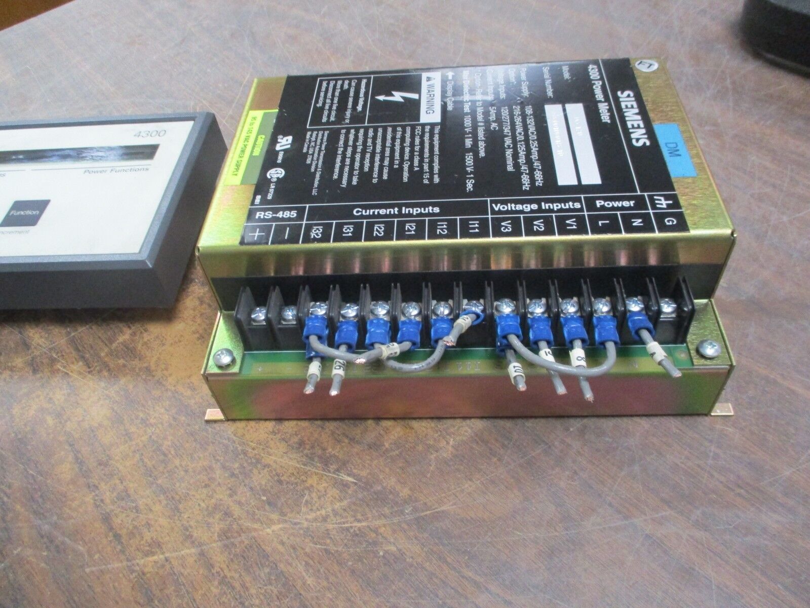 Siemens 4300 Power Meter & Display DC-120 4300 Display Module *No Cable* Used